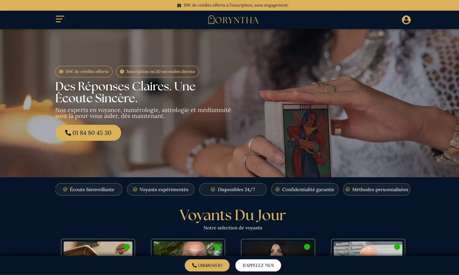 Aperçu du site Oryntha